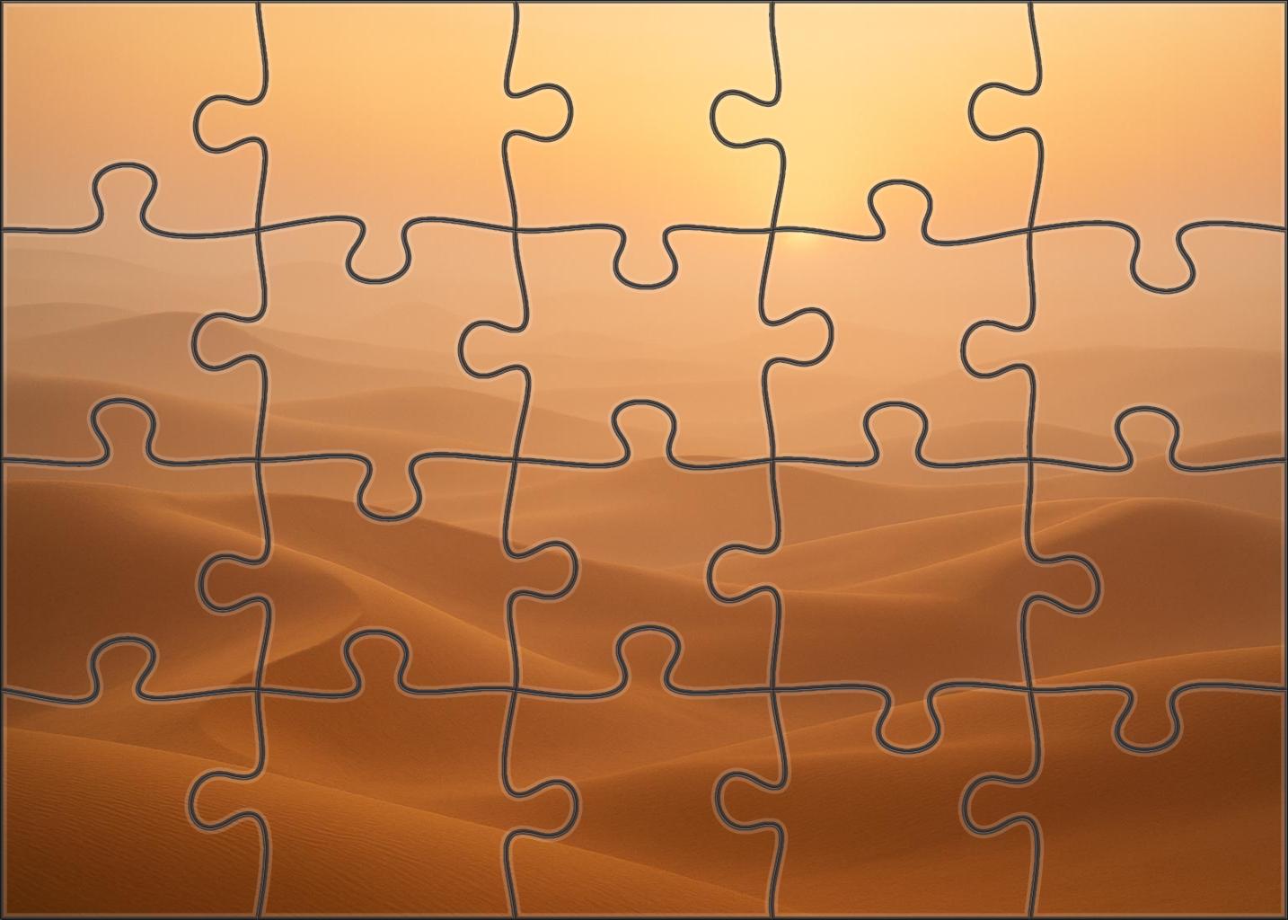 Saffron Horizon Fields 1000 Piece Puzzle