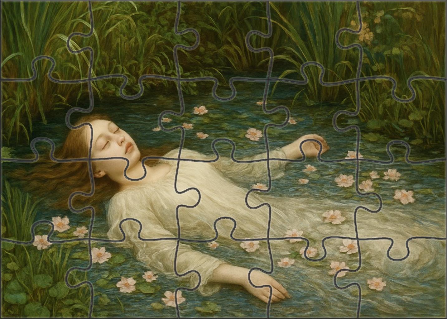 Ophelia Adrift Mini Puzzle