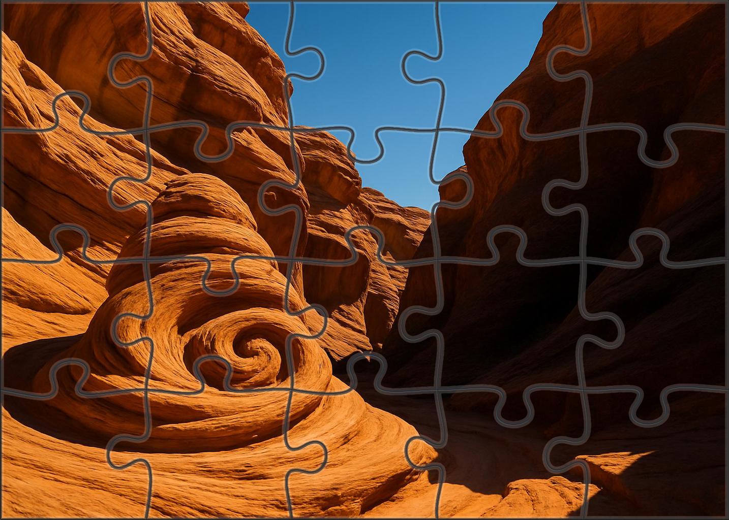 Sunlit Canyon Spiral 200 Piece Puzzle