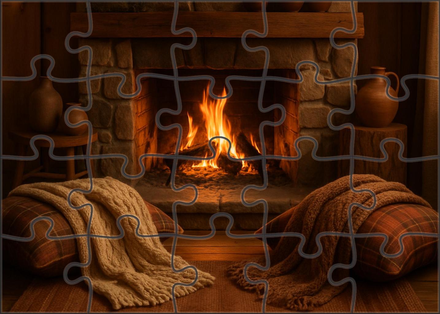 Rustic Hearth Gathering Puzzle Collection
