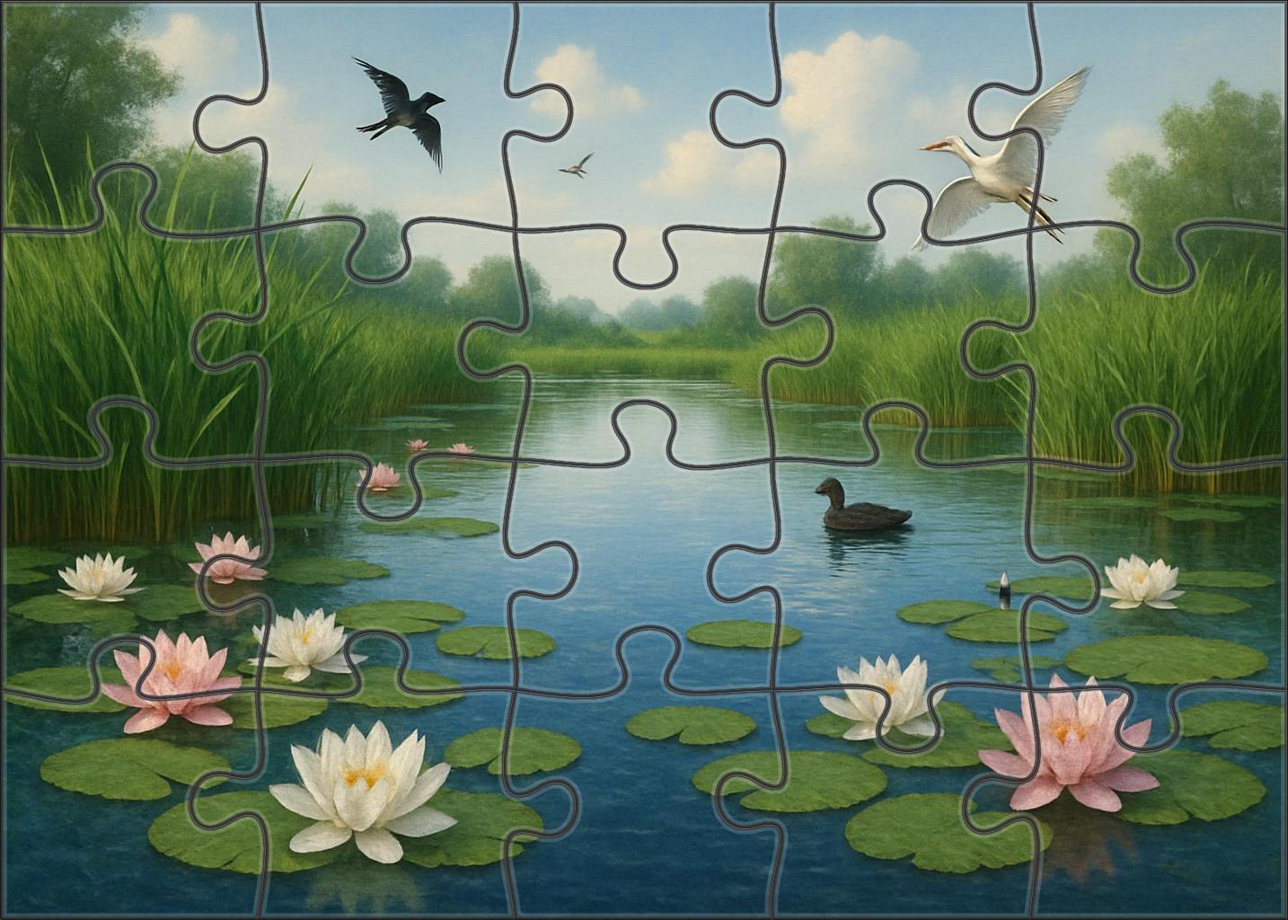 Sapphire Wetland Sanctuary 200 Piece Puzzle