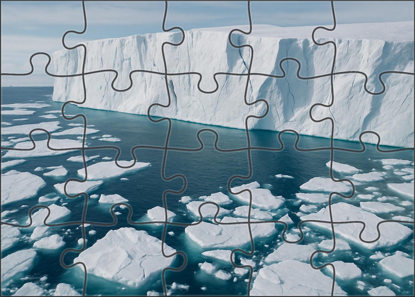 Glacial Ice Shelf Margin 1000 Piece Puzzle