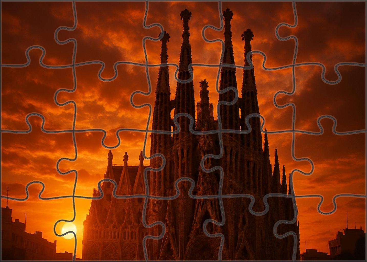 Sagrada Familia Barcelona Spain  Identified By 8234 Worldwide For Its Unique Architectural Synthesis Puzzle Challenge