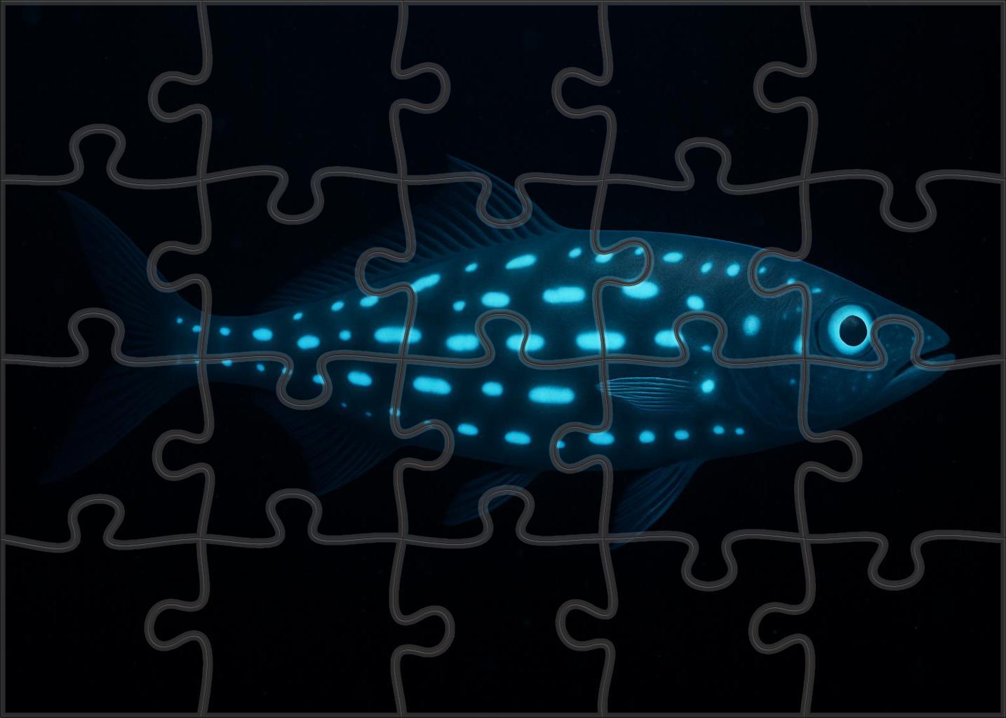 Spindle-spotted Driftfish Deep-sea Fish With Radiant Patterns Puzzle Fun