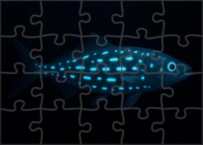 Spindle-spotted Driftfish Deep-sea Fish With Radiant Patterns Puzzle Fun
