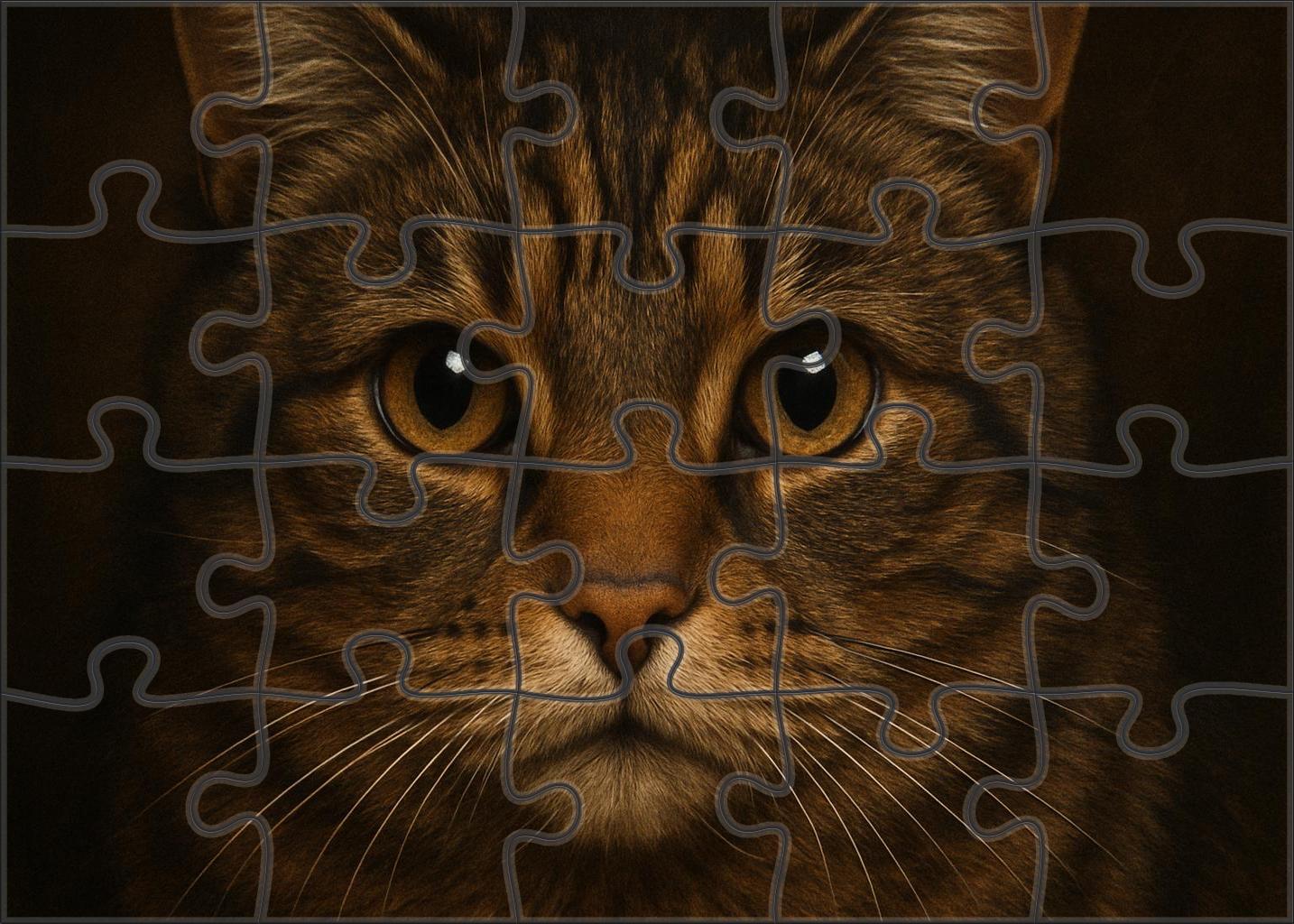 Textured Animal Portrait Soft Charcoal With Layered Tonal Depth 20 Piece Puzzle