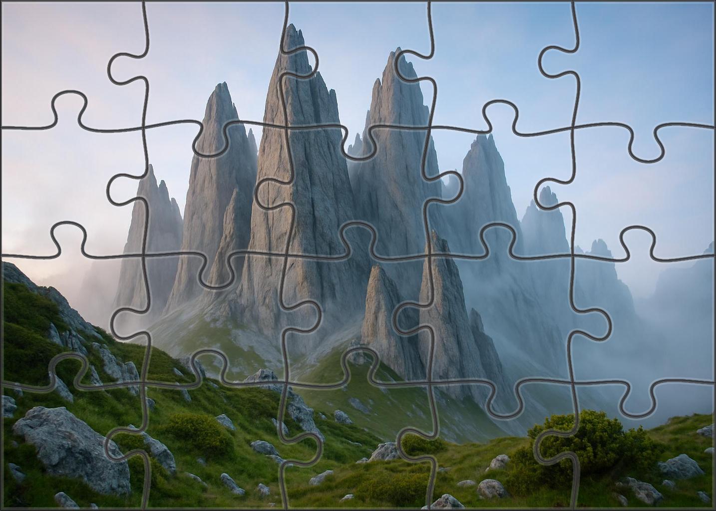 Whispering Granite Spires Puzzle For Adults