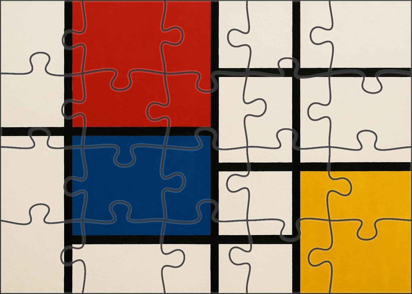 Composition With Red Blue And Yellow 200 Piece Puzzle