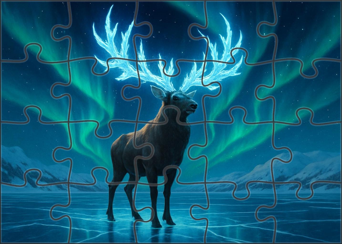 Glacierborn Aether Elk 1000 Piece Puzzle