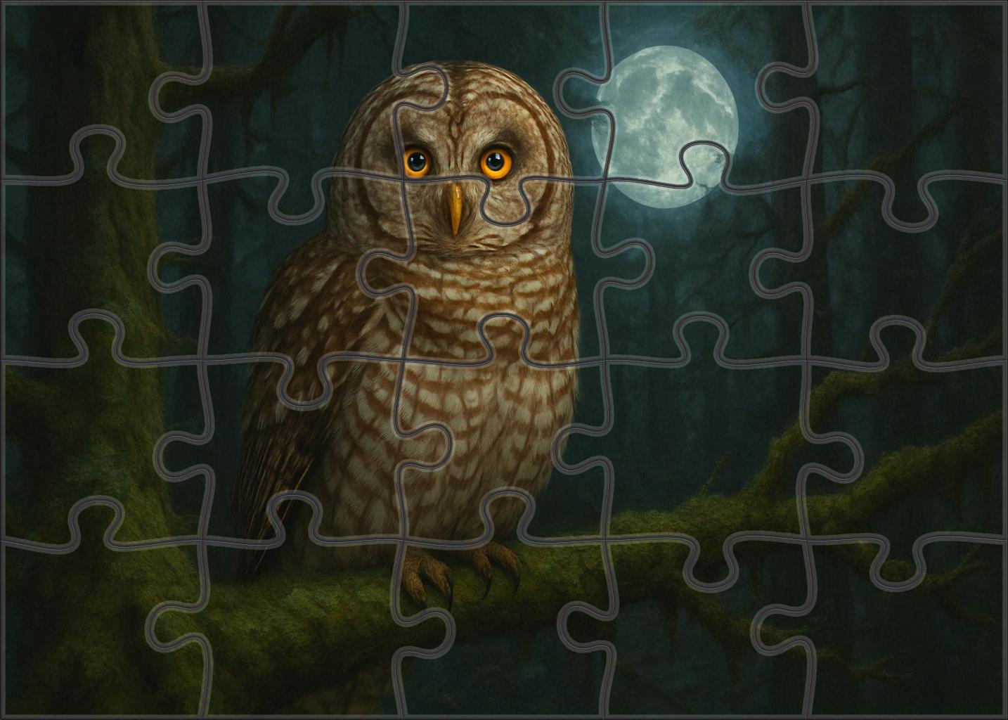 Barred Owl Silent Forest Sentinel Family Puzzles