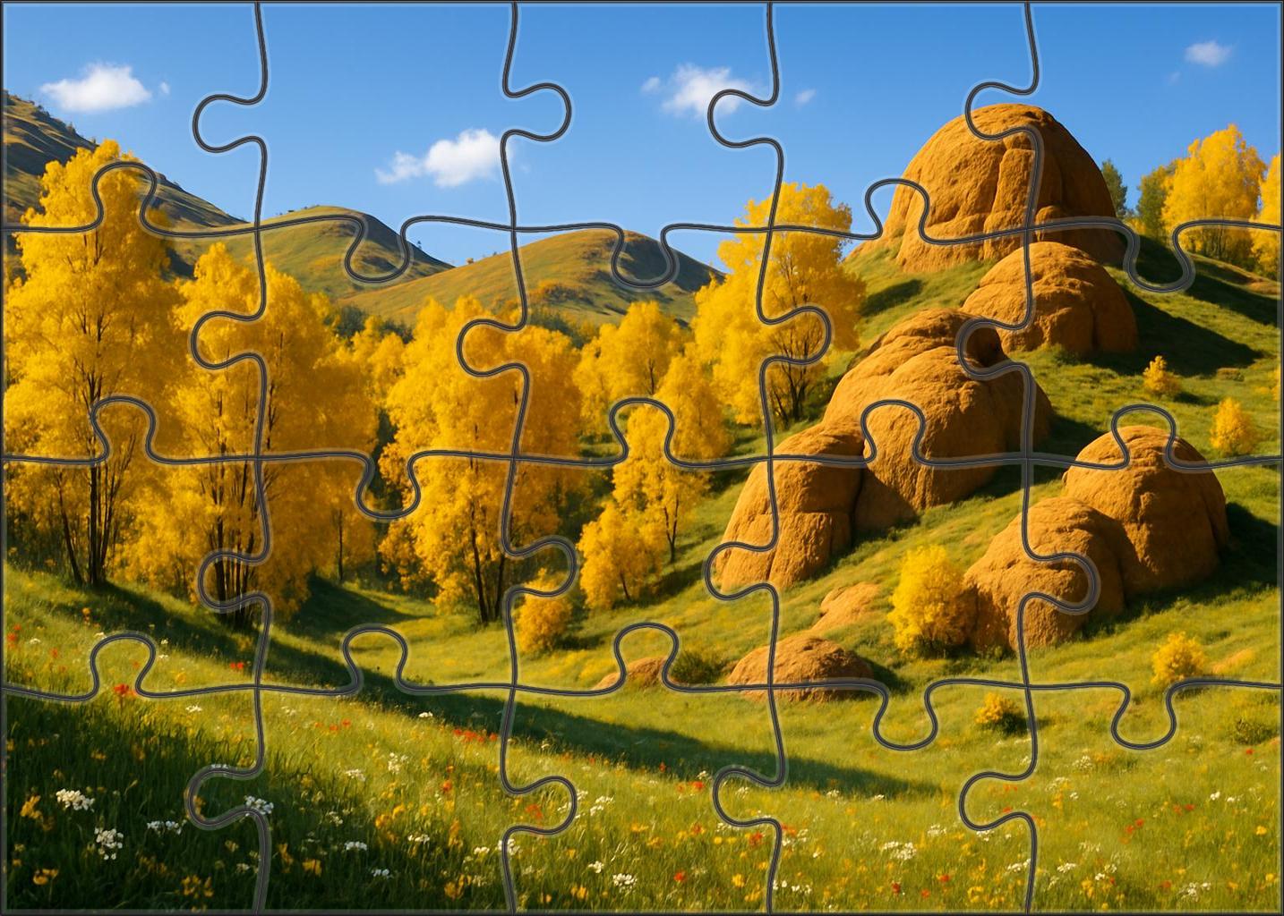 Sunlit Amber Glade 20 Piece Puzzle