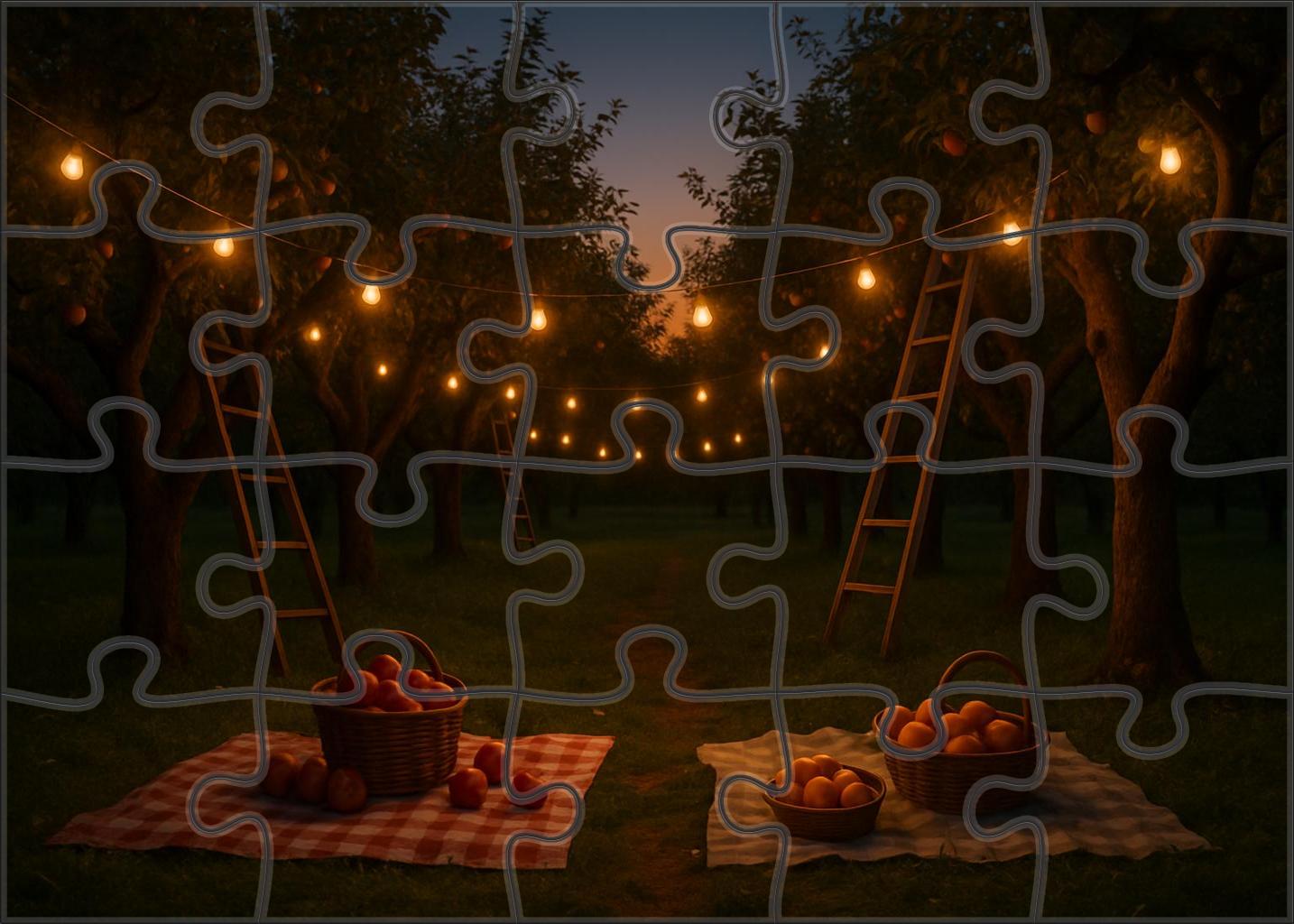 Amber Evening Orchard 200 Piece Puzzle