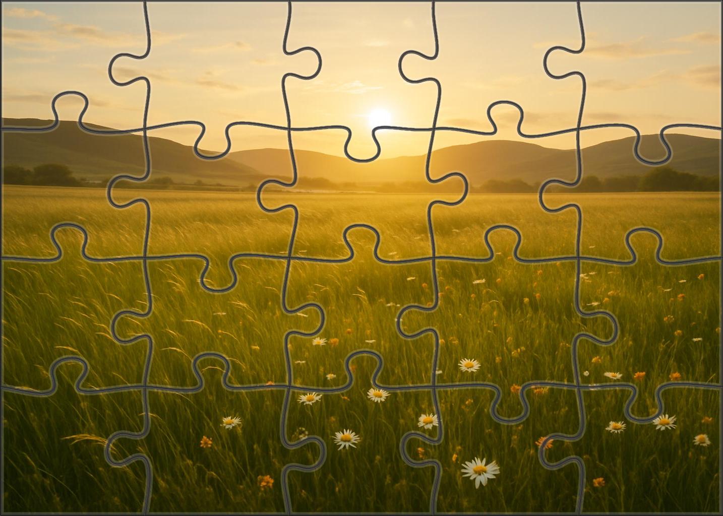 Golden Highland Meadow 500 Piece Puzzle