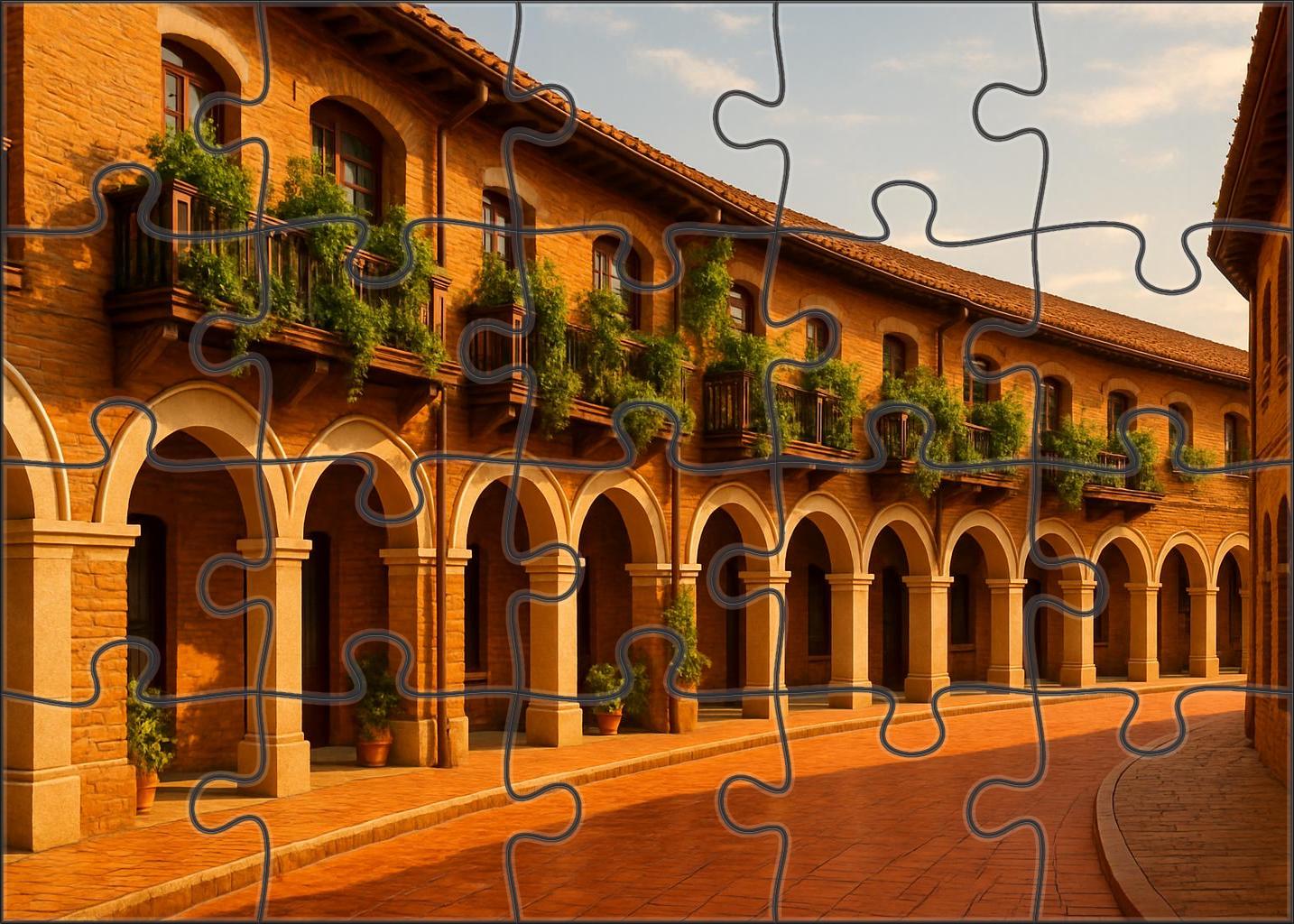 Amber Brick Crescent 100 Piece Puzzle