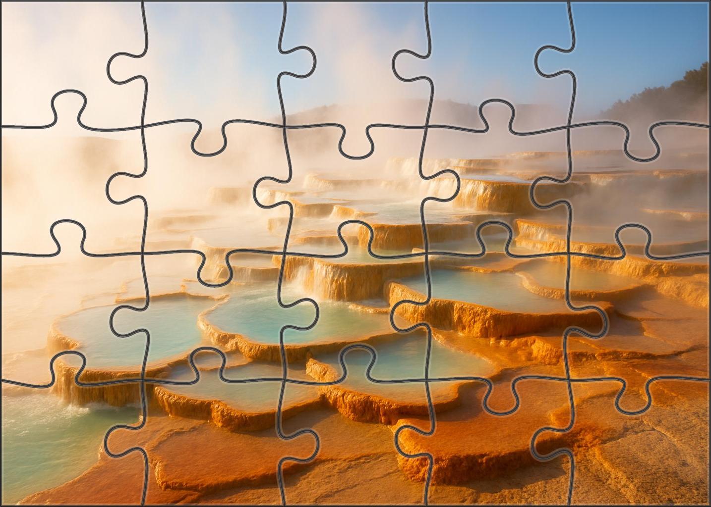 Crystal Hot Springs Basin Custom Jigsaw Puzzle