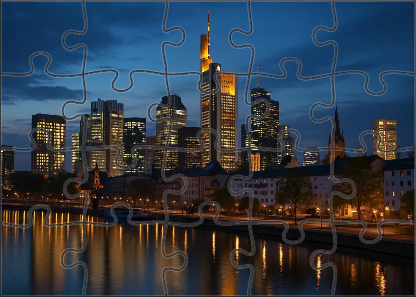 Frankfurt Skyline Europes Financial Powerhouse With A Towering Profile 300 Piece Puzzle