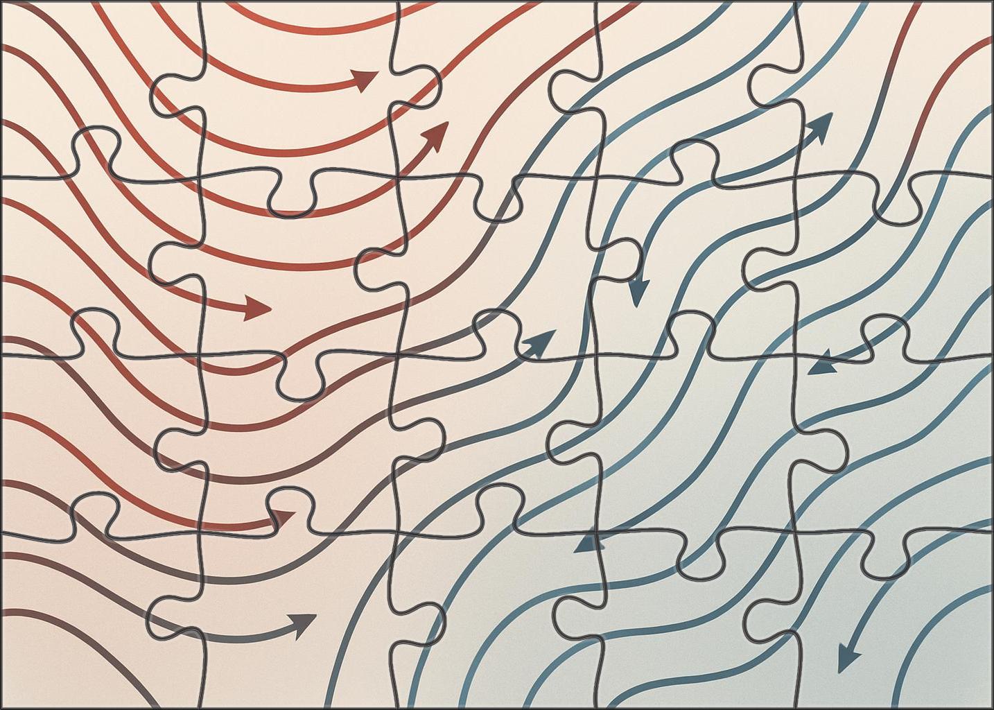 Meteorological Pressure Isobar Map Mini Puzzle