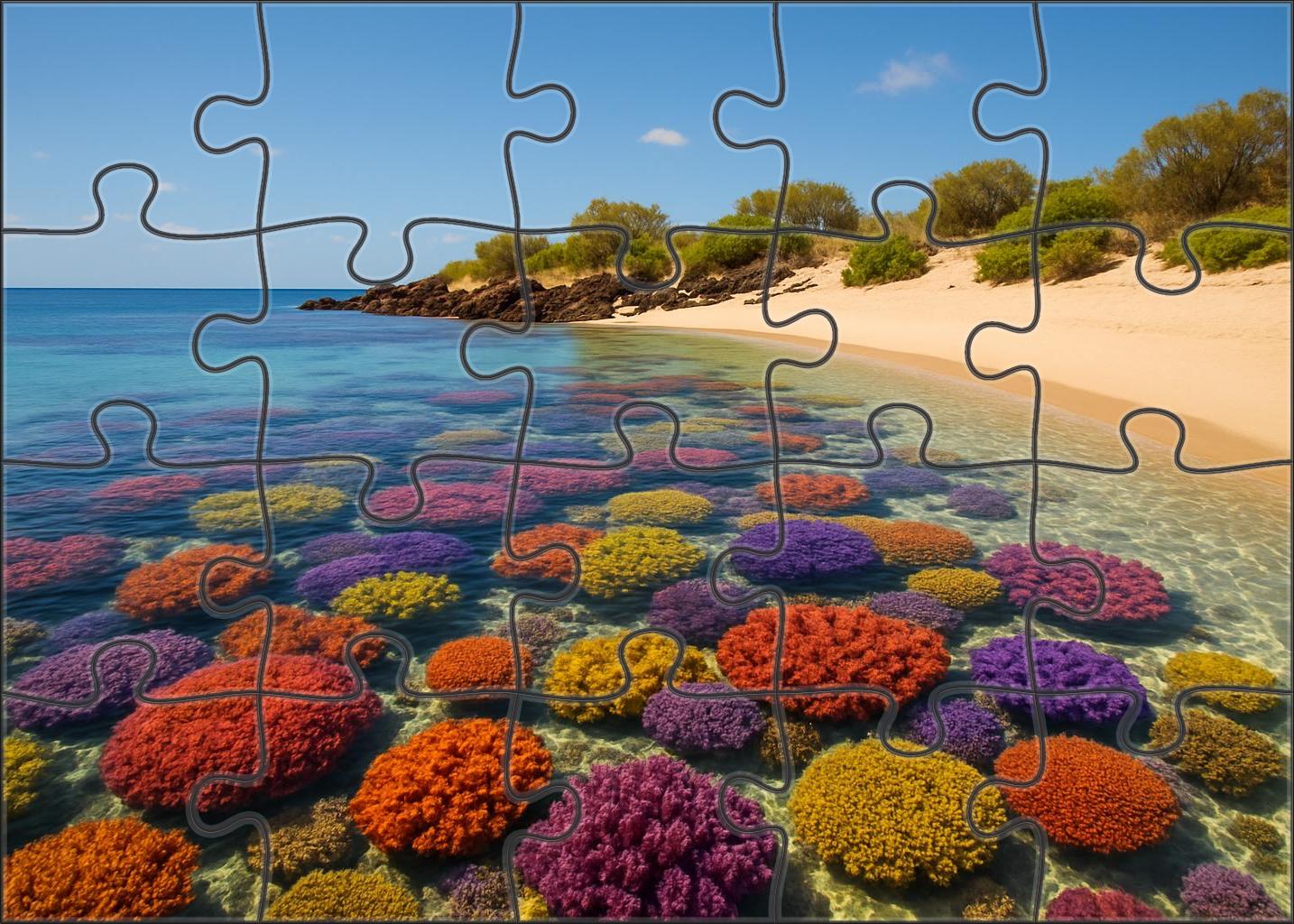 Luminous Reef Bay Large Format Puzzle