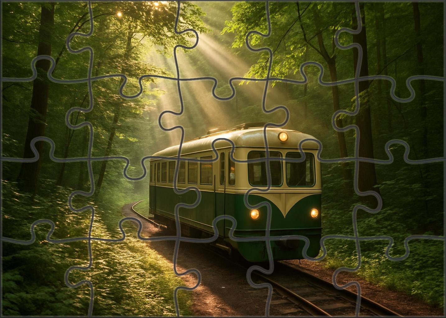 Emerald Forest Railcar Puzzle Fun