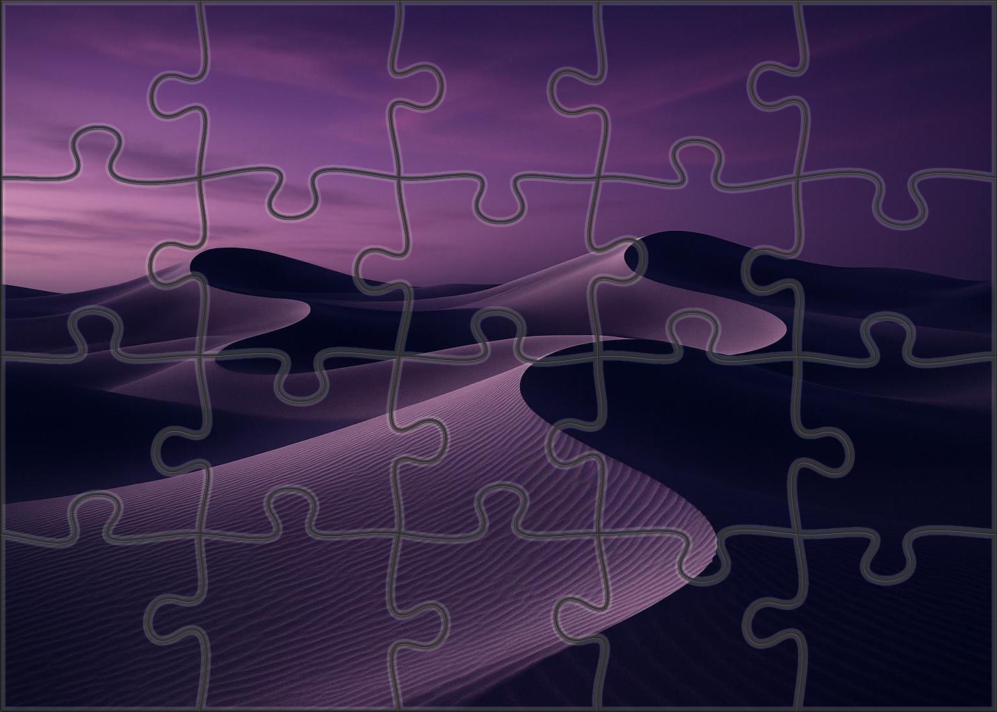 Silver Crescent Dunes At Twilight 200 Piece Puzzle