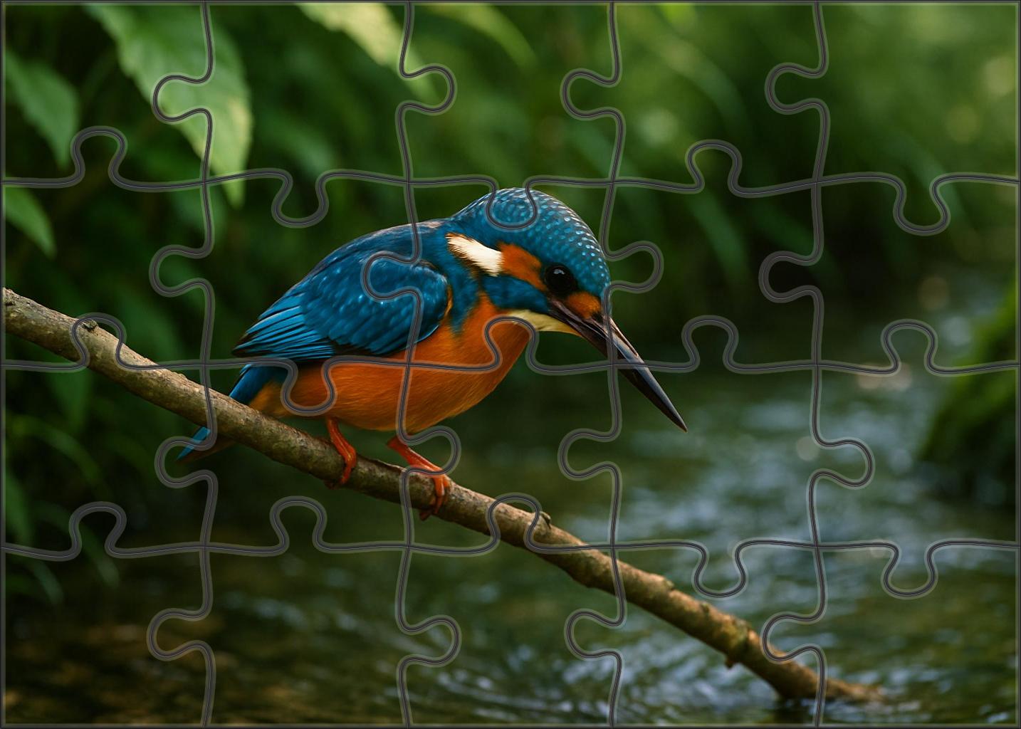 Azure Kingfisher Jewel Of The Rippling Streams 300 Piece Puzzle