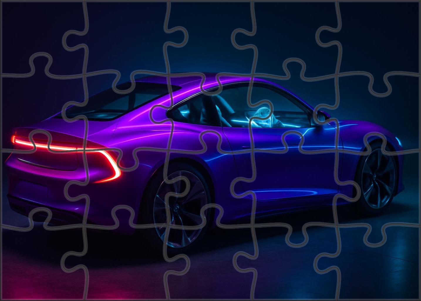 Celestial Drift 4000 Futuristic Urban Agility Vehicle Premium Puzzle Pieces