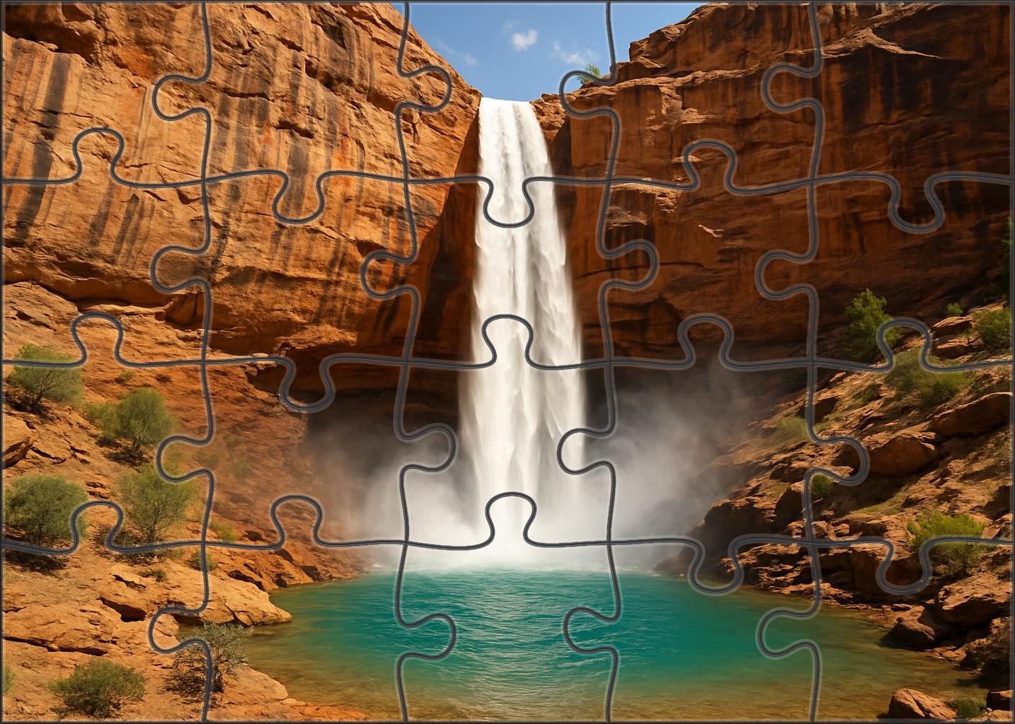 Ivory Fan Plunge Large Format Puzzle