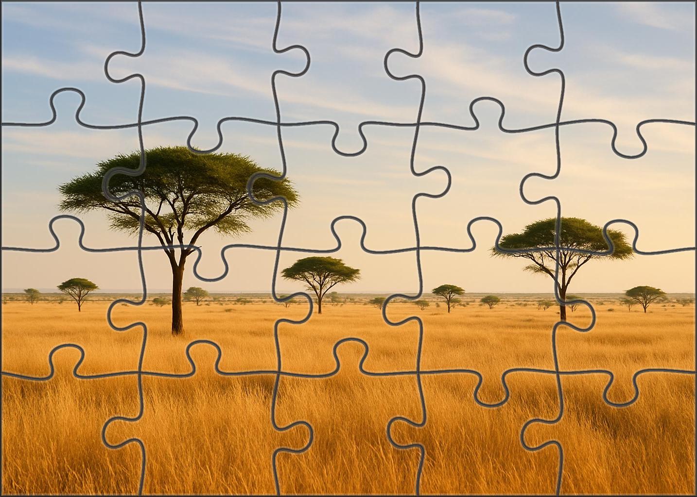 Golden Savannah Plains 200 Piece Puzzle