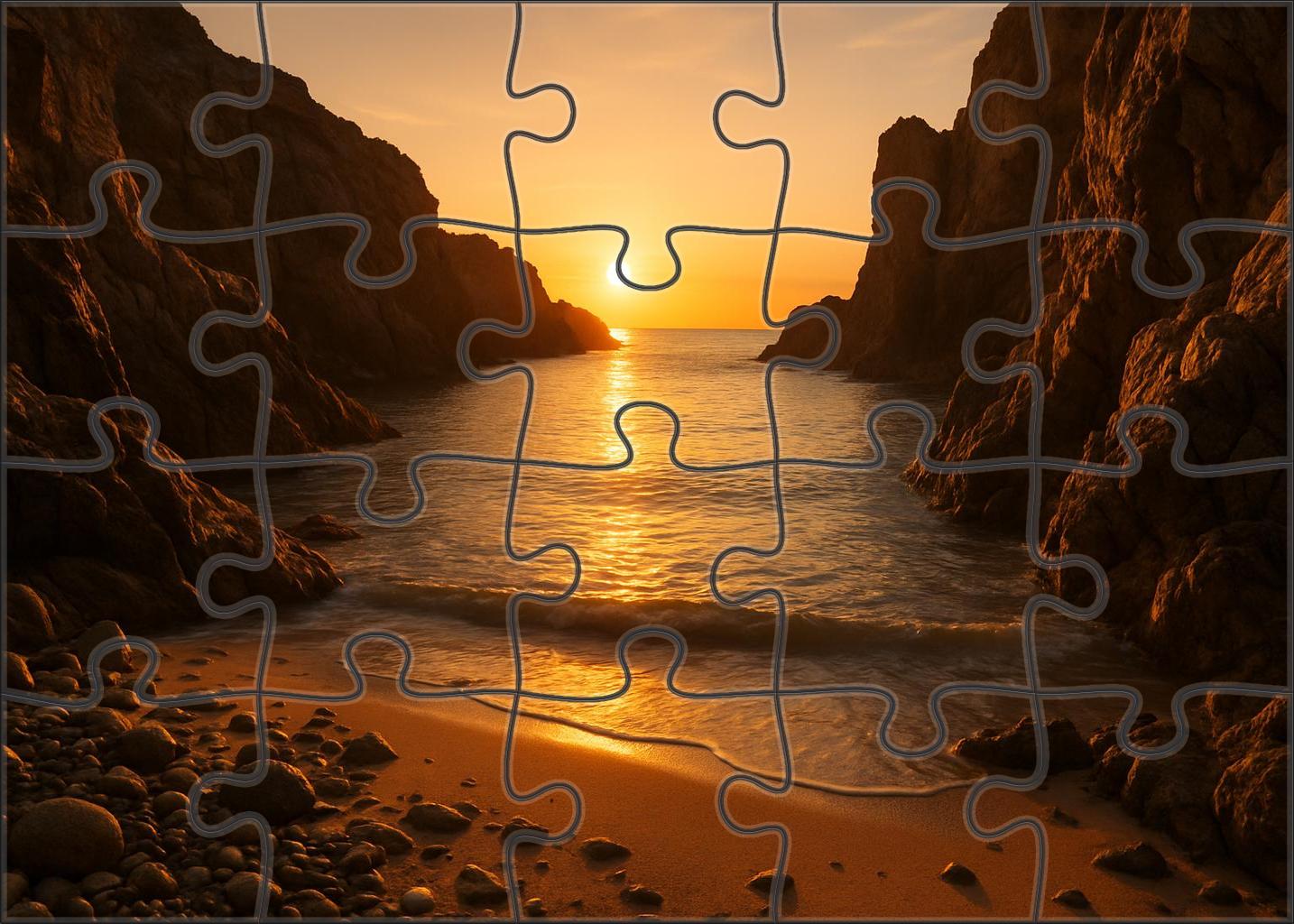 Sunrise Cliff Cove 100 Piece Puzzle