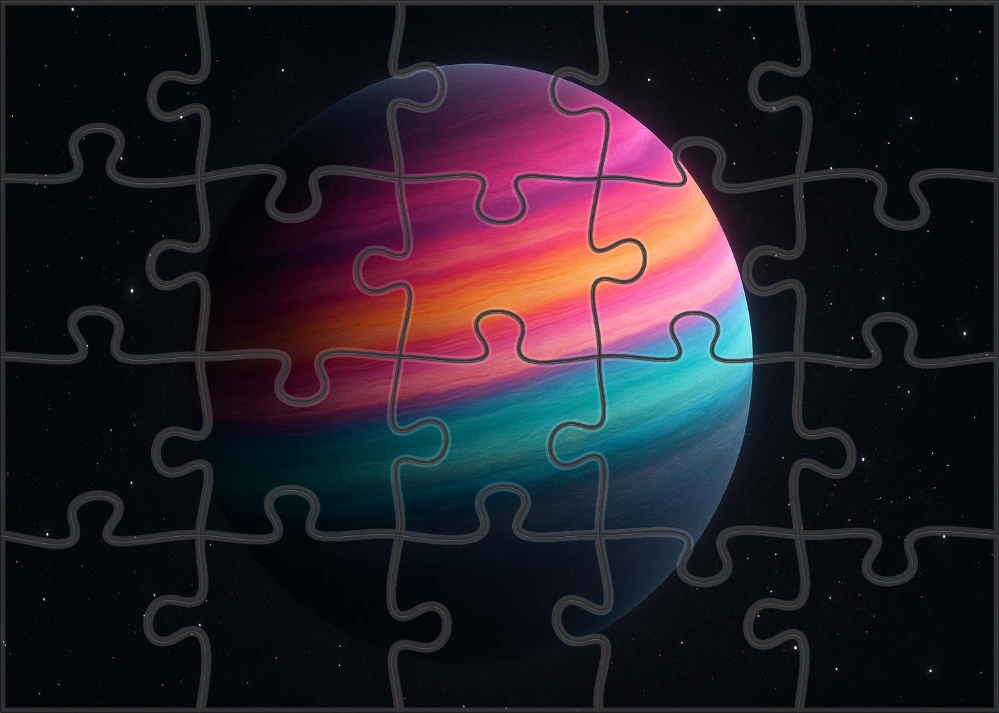 Iridescent Atmospheric Bands Of A Distant World Puzzle Challenge