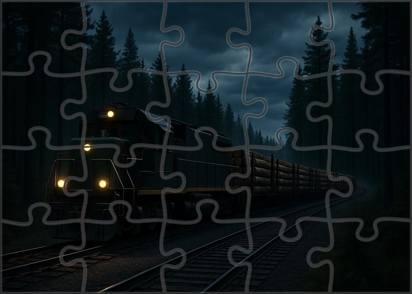 Twilight Timber Freight Large Format Puzzle