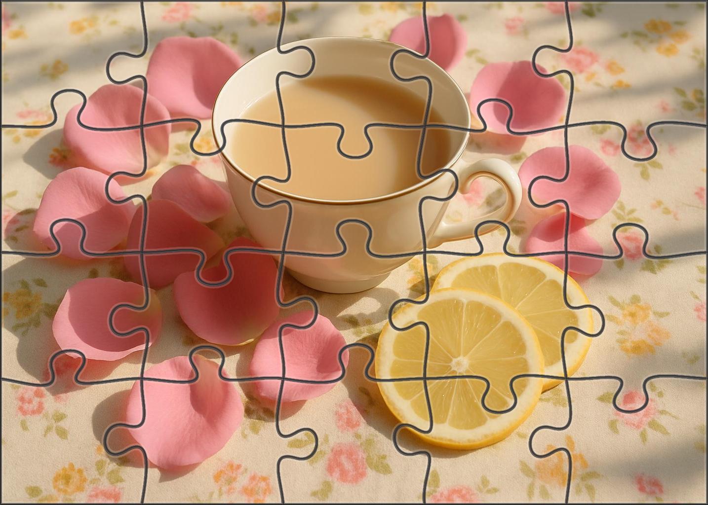 Sunrise Petal White Tea With Rose Petal And Delicate Citrus Easy Puzzles