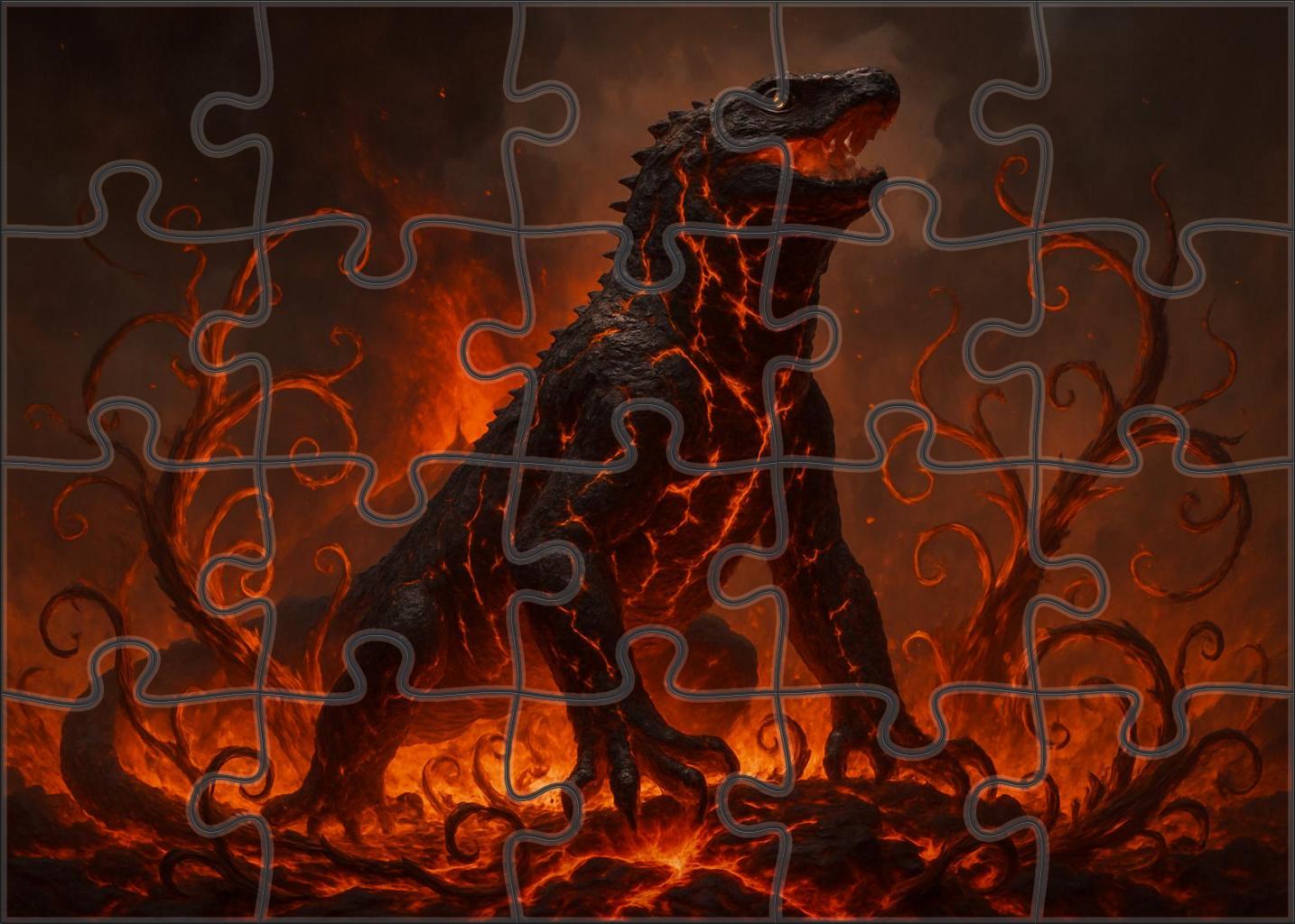 Embervine Basilisk 100 Piece Puzzle