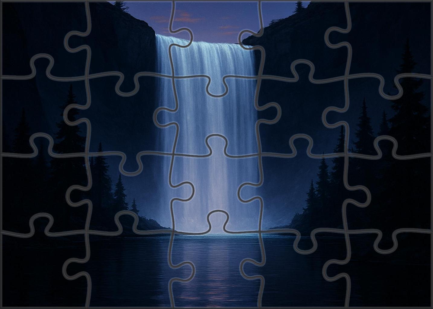 Midnight Glass Plunge Easy Puzzles