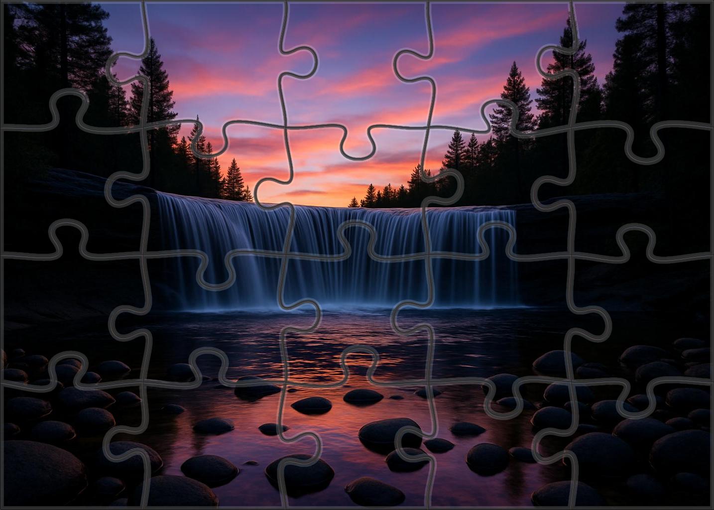 Twilight Fan Falls Premium Puzzle Pieces