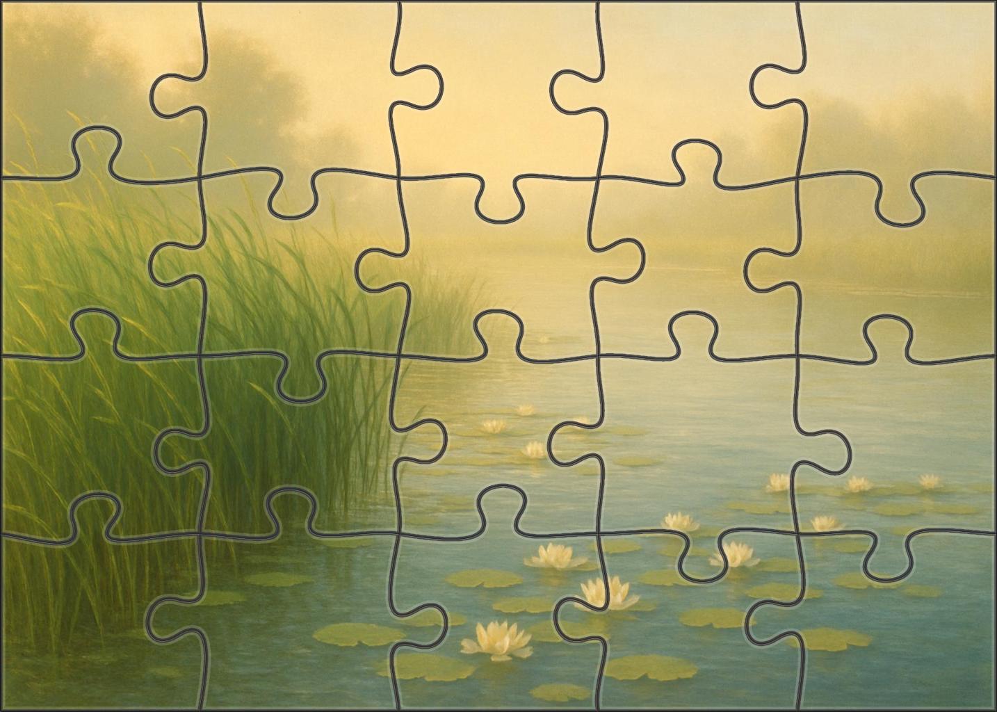 Sapphire Cove Wetland Unique Puzzle Design