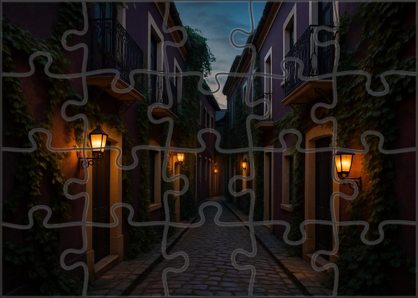 Plum Lantern Way 200 Piece Puzzle