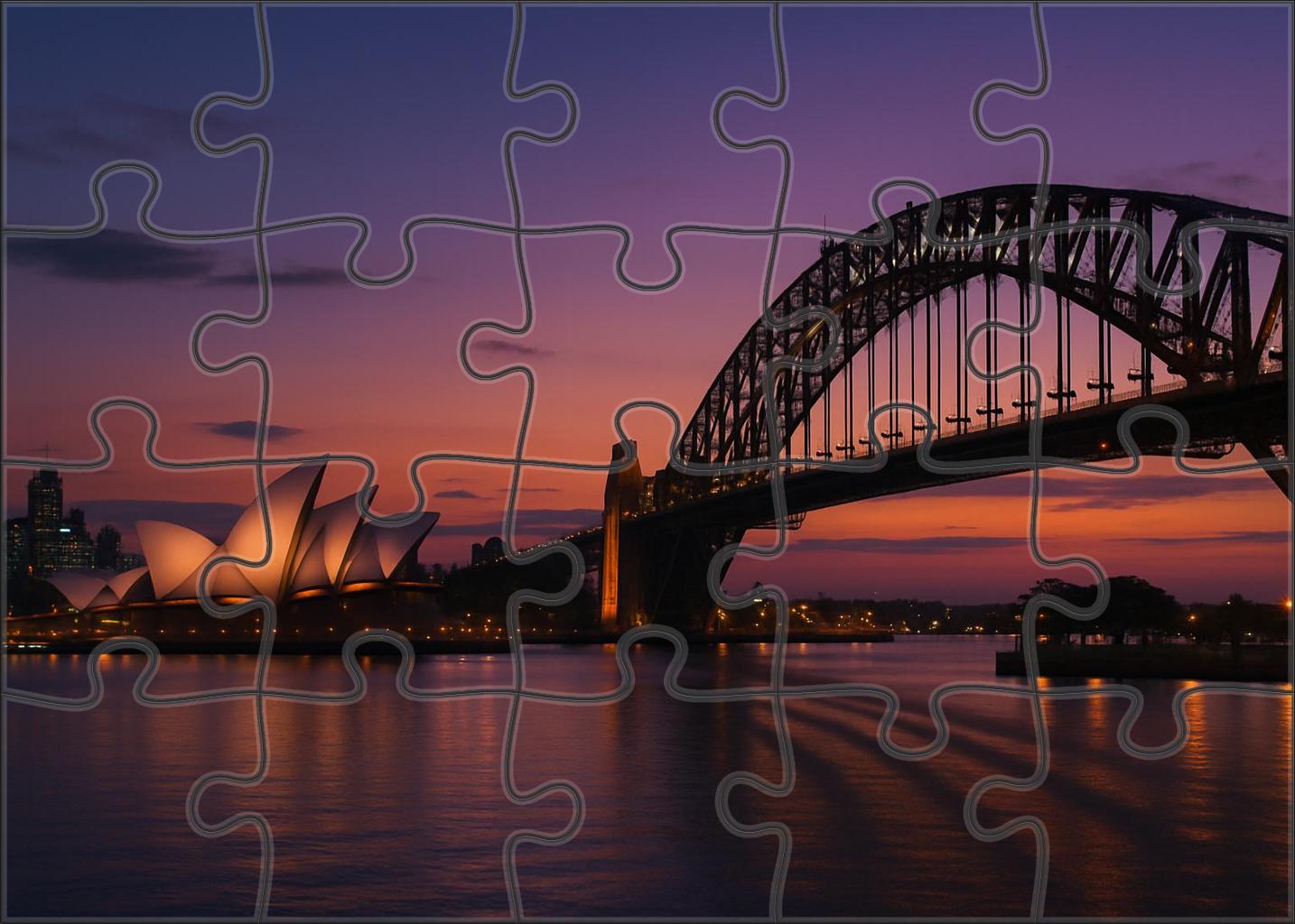 Sydney Harbour Skyline Iconic Waterfront With Opera House And Harbour Bridge Puzzle For Adults