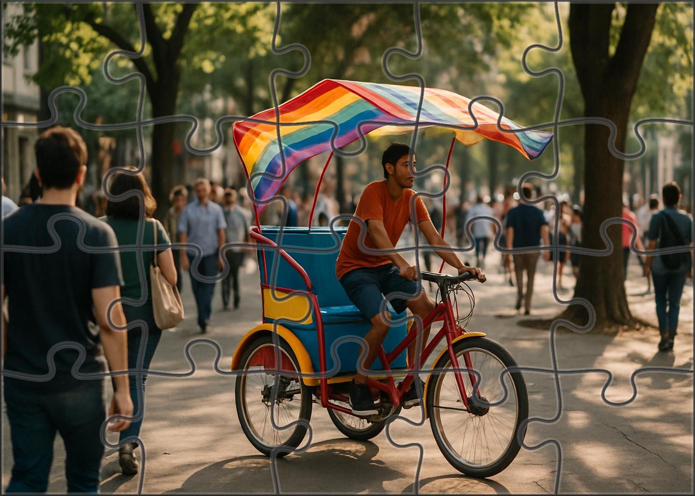 Autonomous Electric Pedicab 1000 Piece Puzzle