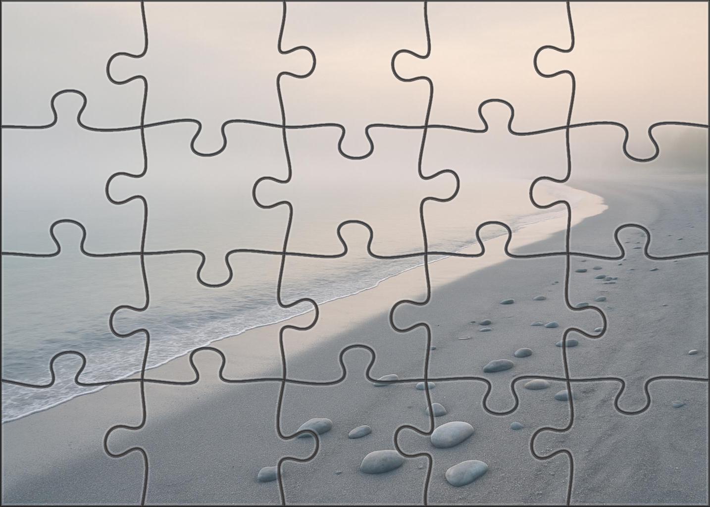 Silver Mist Beach 100 Piece Puzzle