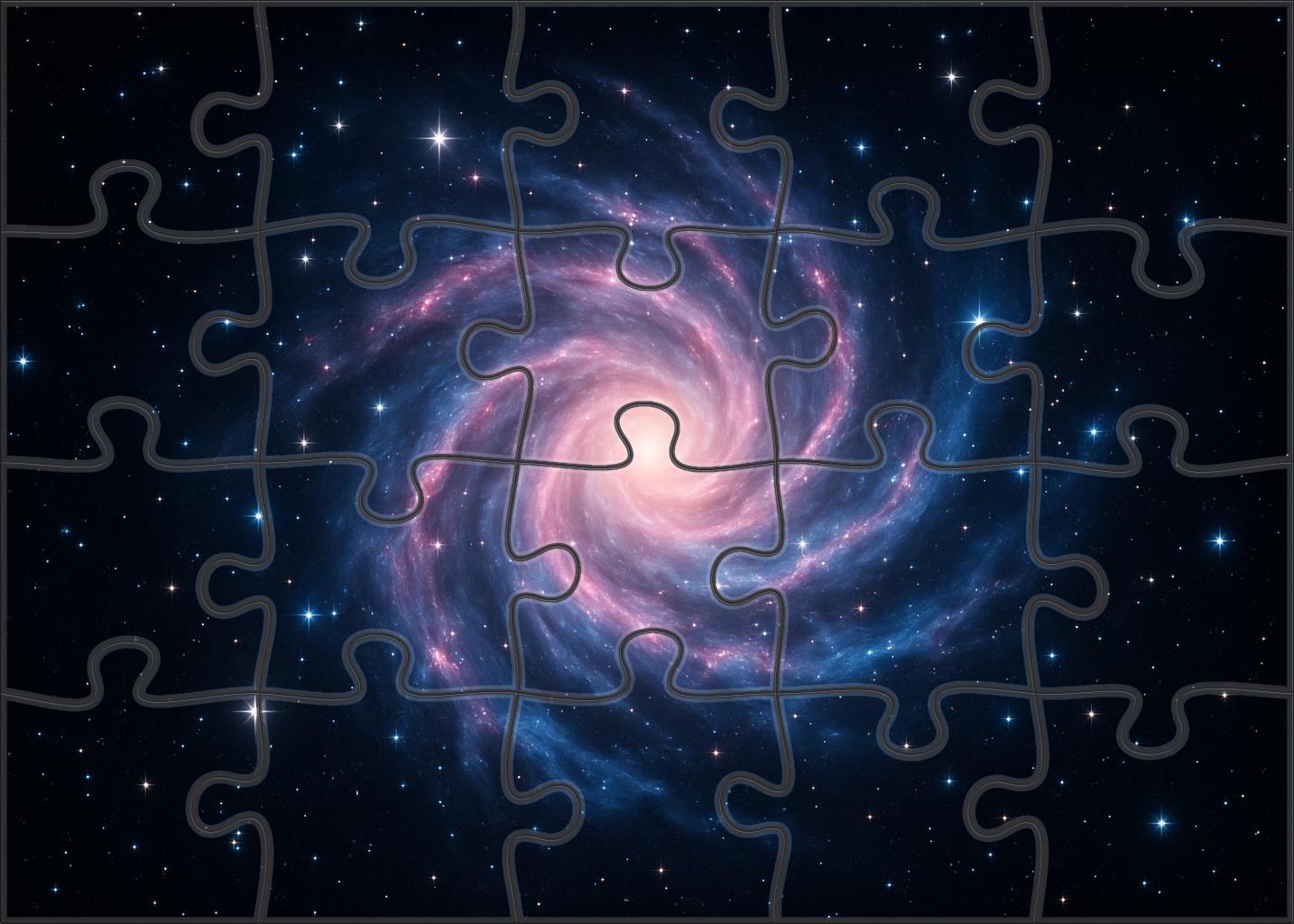 Luminous Spiral Nebula Puzzle Collection
