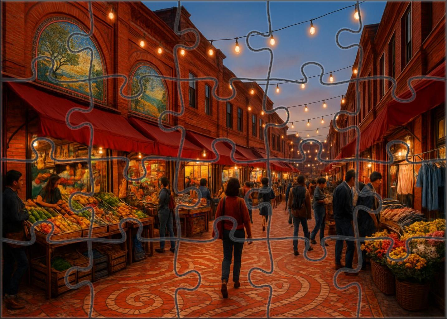 Scarlet Market Passage Puzzle Collection