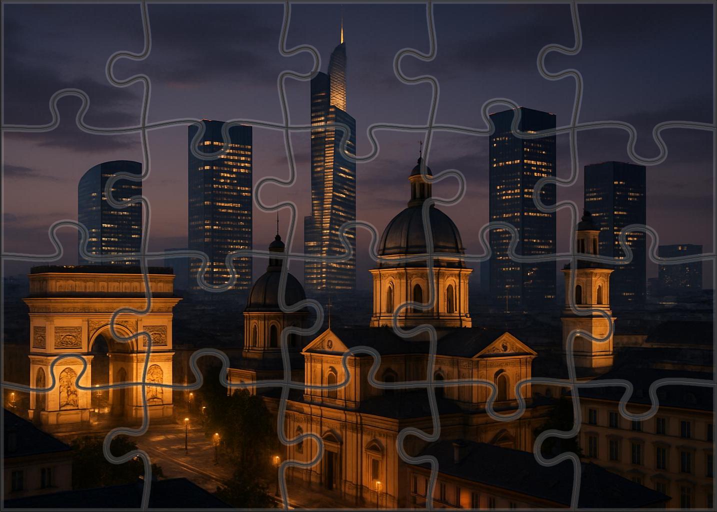 Berlin Skyline Historic And Modern Blend Anchored By The Tv Tower And Brandenburg Gate Structures Puzzle Challenge