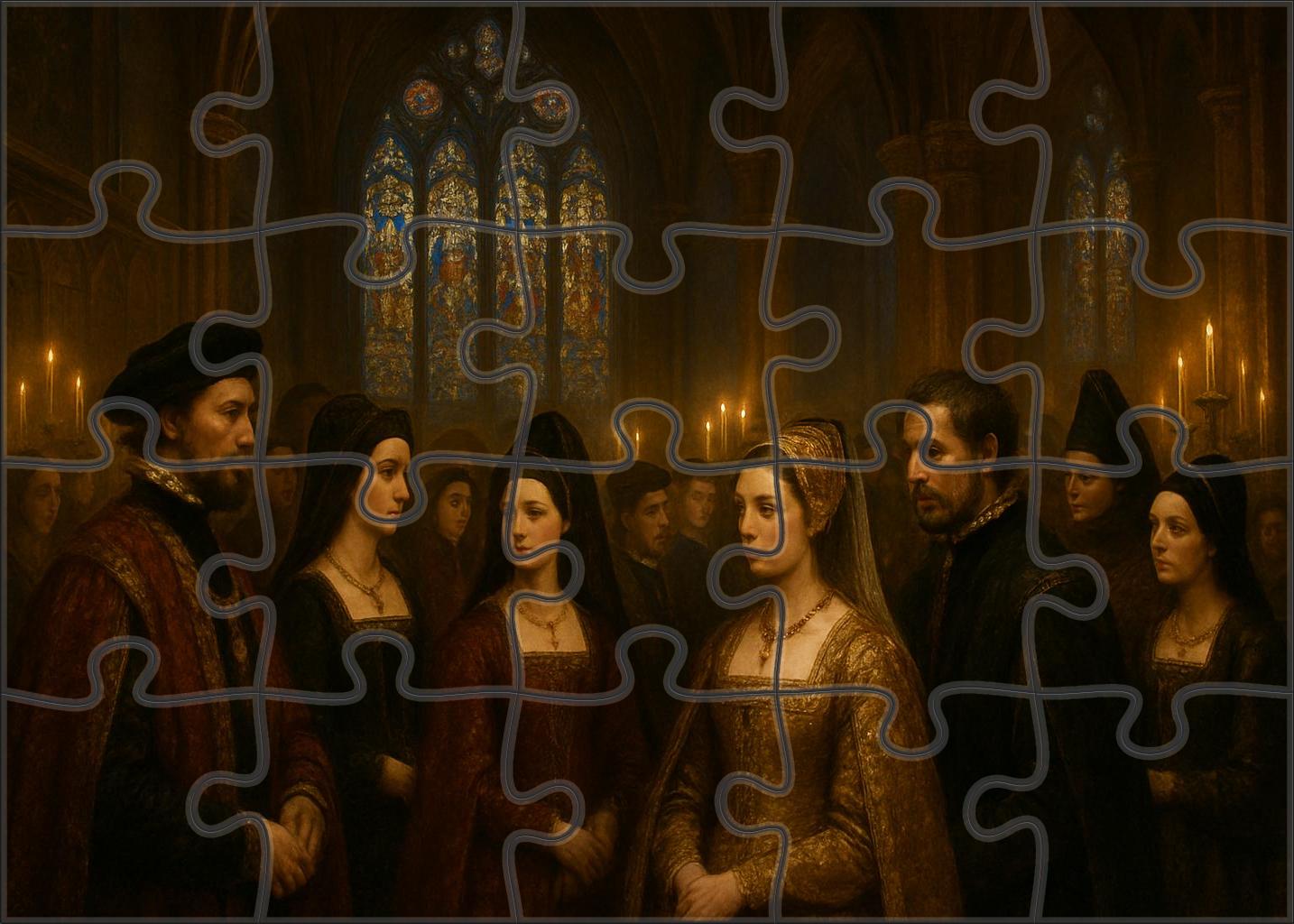 High Fantasy Royal Court Opulent Costumes And Political Intrigue Puzzle Fun