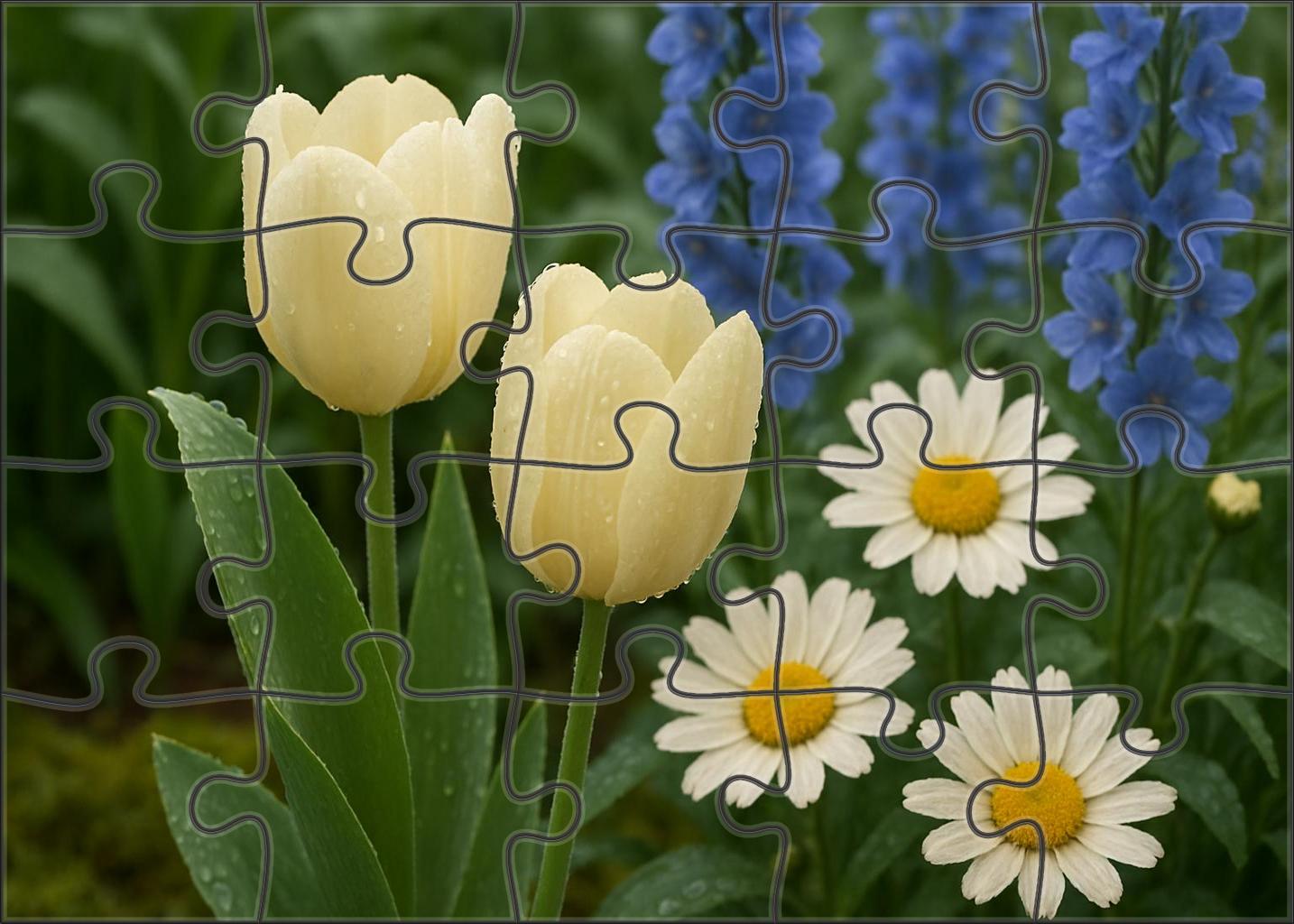 Dew-kissed Garden Elegance Challenging Puzzles