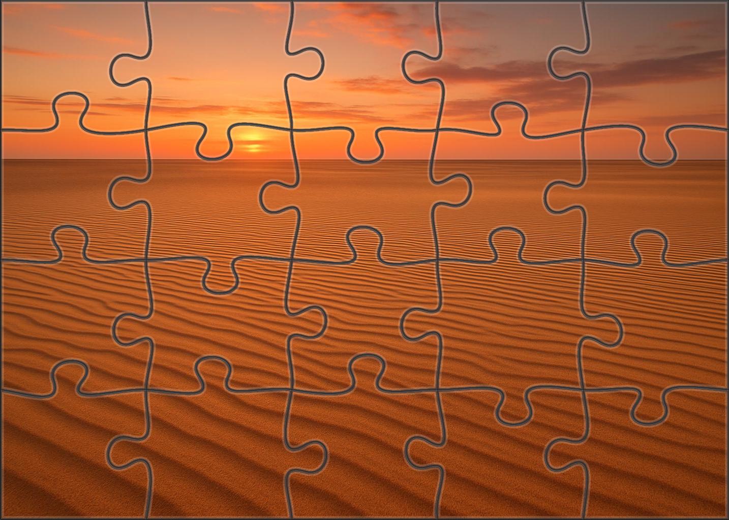 Dusky Ripple Plains Unique Puzzle Design