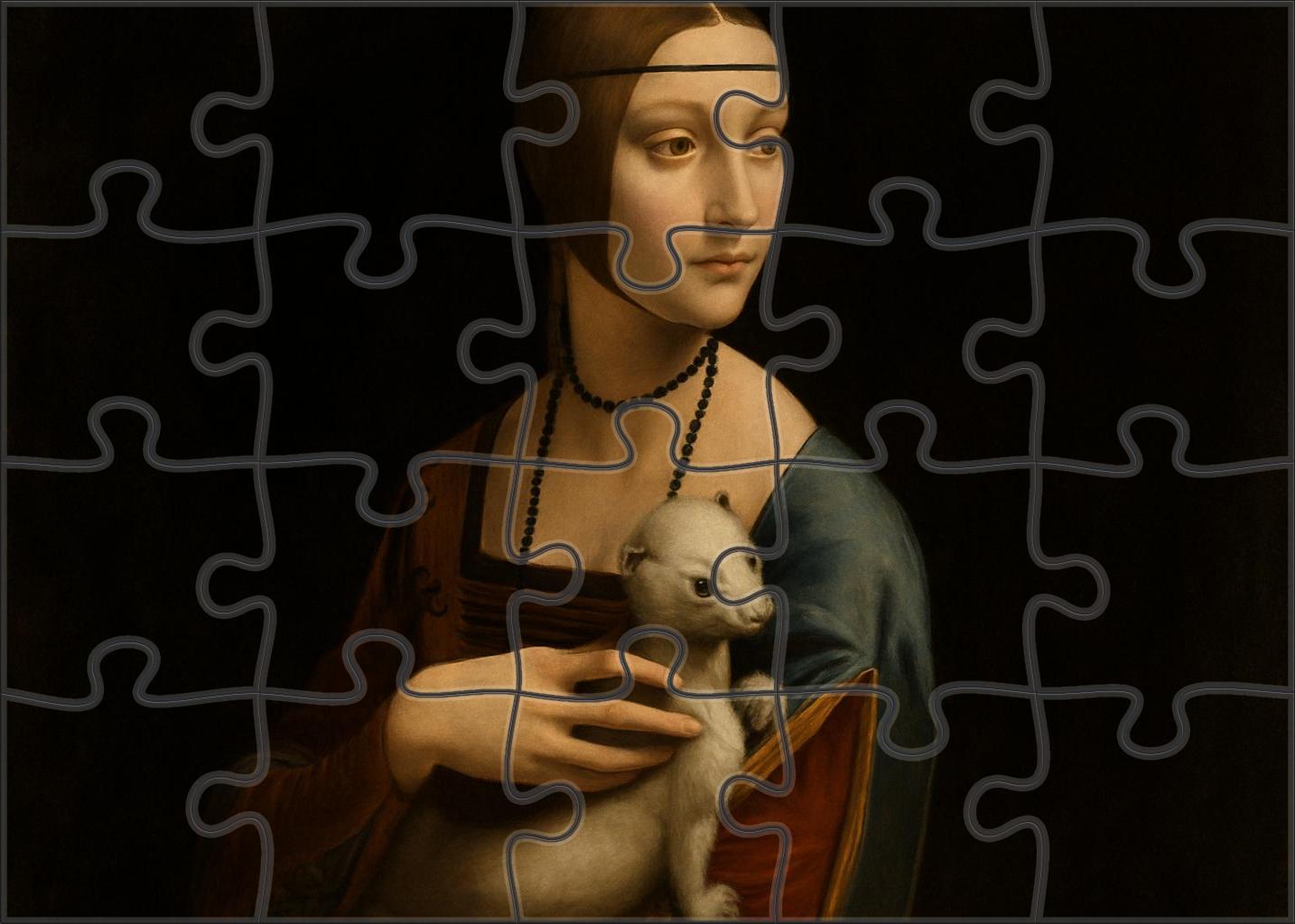 Lady With An Ermine Puzzle For Kids