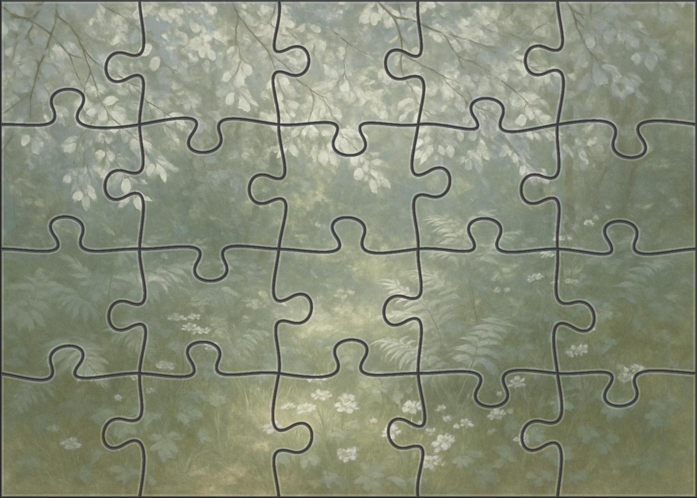Silver Leafed Hollow 300 Piece Puzzle