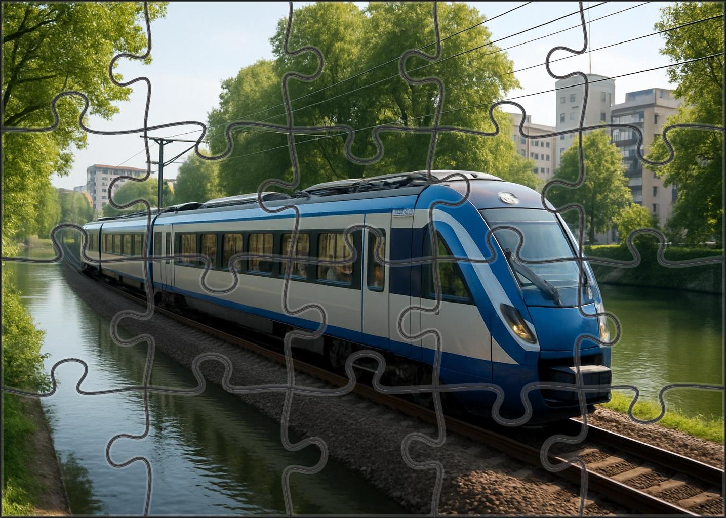 Velvet Stream Electric Passenger Unit 20 Piece Puzzle