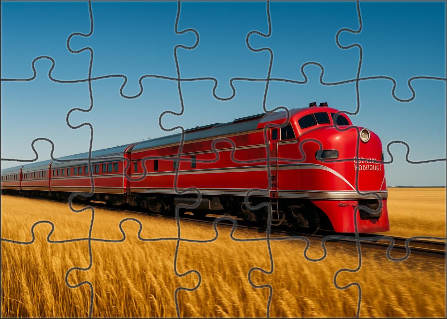 Crimson Horizon Express Easy Puzzles